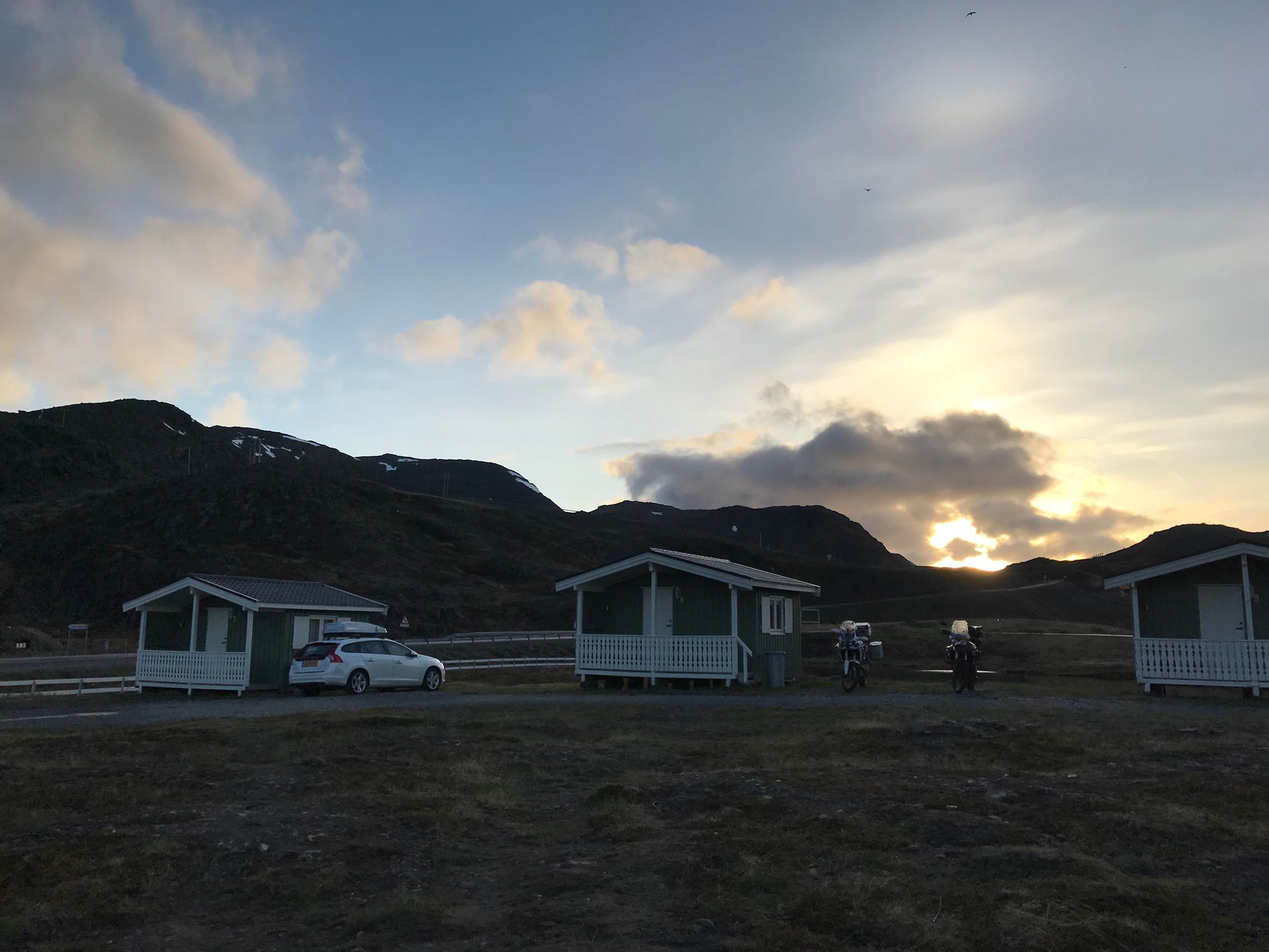 Autoreis naar de Noordkaap, overnachten op Camping Nordkapp