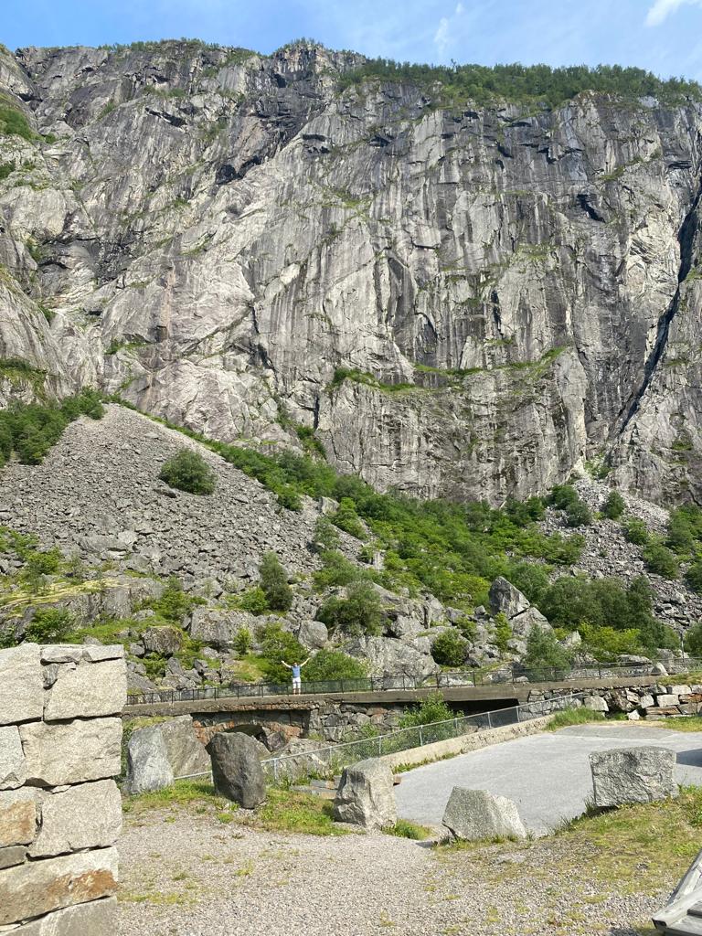 Route naar de Vøringfossen Waterval